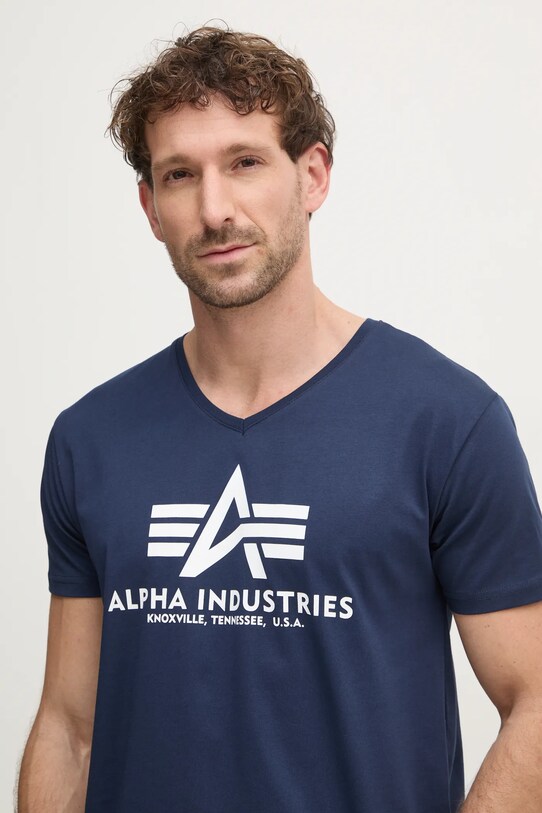 Футболка Alpha Industries темно-синій 106512