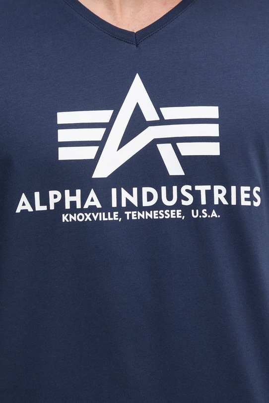Majica kratkih rukava Alpha Industries 106512 mornarsko plava