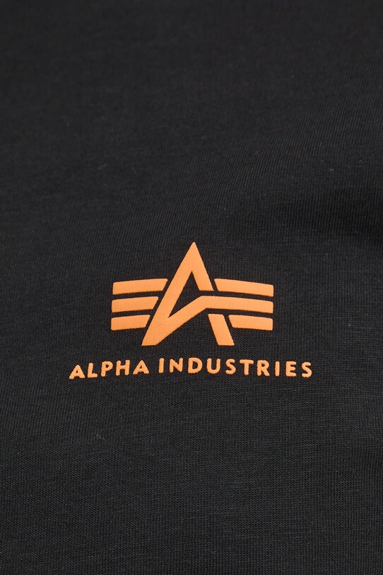 Alpha Industries t-shirt bawełniany 128507CP czarny