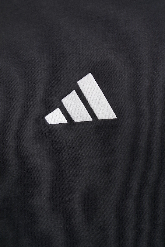 Хлопковая футболка adidas Essentials JW1949 чёрный