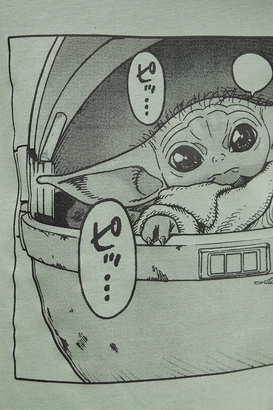 Pamučna majica adidas x Mandalorian JI5718 zelena