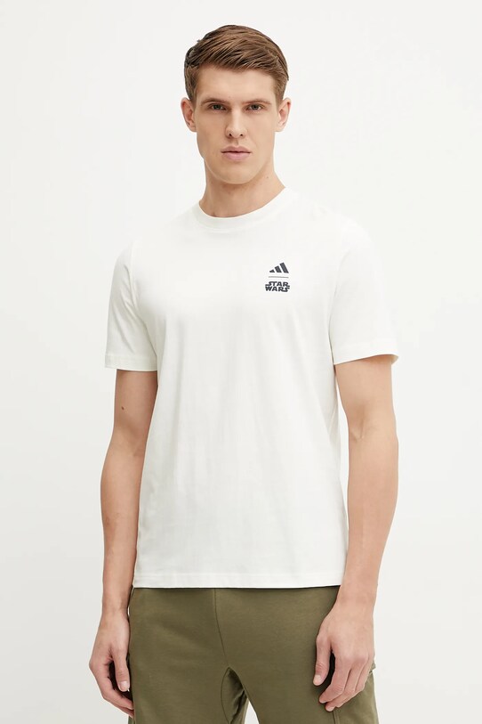 Odzież adidas t-shirt bawełniany x Mandalorian JI5715 beżowy