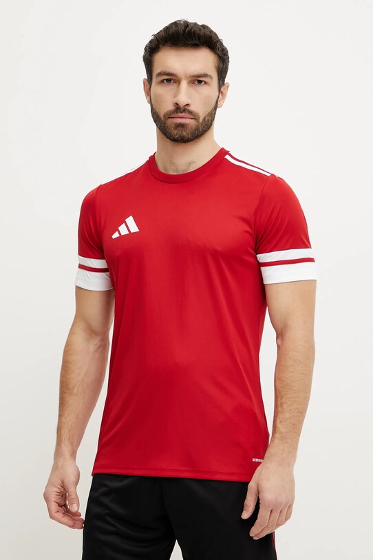 Tréninkové tričko adidas Performance Squad 25 nášivka červená JE2601