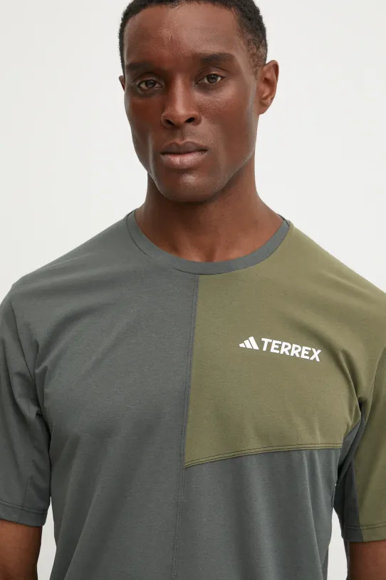 adidas TERREX t-shirt sportowy Multi zielony JE0395