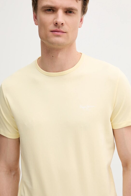 Pepe Jeans t-shirt ORIGINAL BASIC 3N sárga PM508212