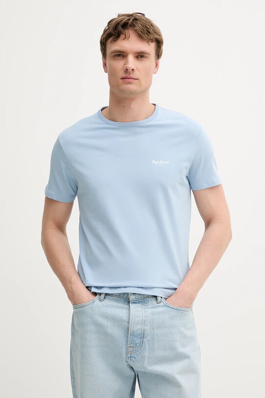 Pepe Jeans t-shirt ORIGINAL BASIC 3N kék PM508212