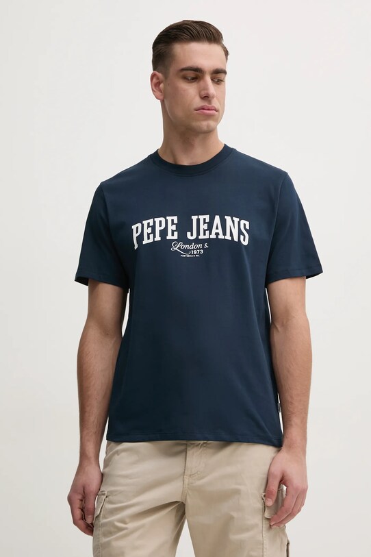 Pepe Jeans tricou DERRIL TEE bleumarin PM509766