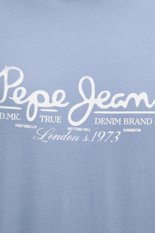 Бавовняна футболка Pepe Jeans DUMAS TEE PM509769 блакитний