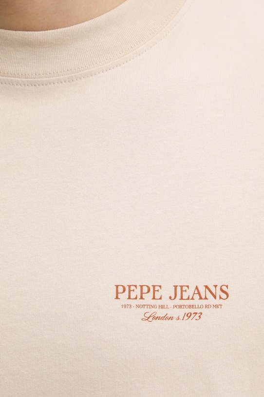 Pepe Jeans t-shirt bawełniany DUSTER TEE PM509773 beżowy