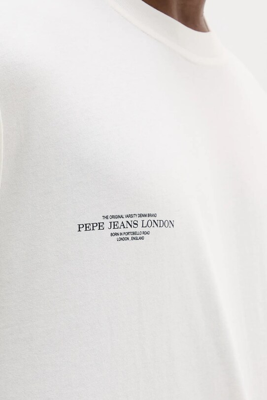 Pepe Jeans t-shirt bawełniany COLVILLE PM509793 biały