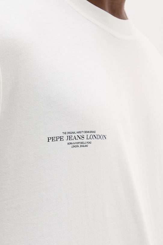 Bavlněné tričko Pepe Jeans COLVILLE PM509793 bílá
