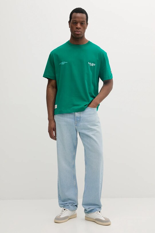 Pepe Jeans t-shirt bawełniany COLVILLE PM509793 zielony SS25