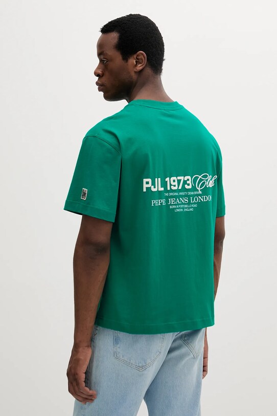 Odzież Pepe Jeans t-shirt bawełniany COLVILLE PM509793 zielony