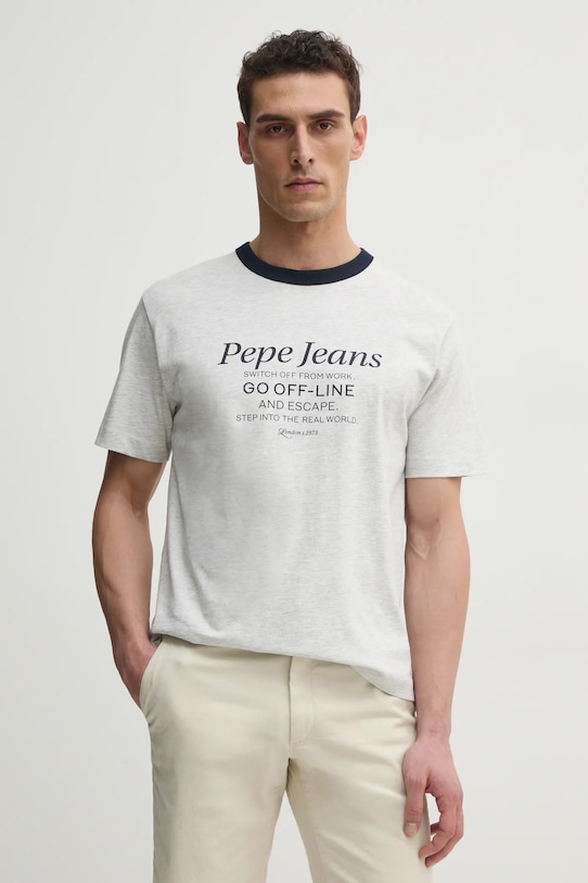 Футболка Pepe Jeans PETERSON regular серый PM509801