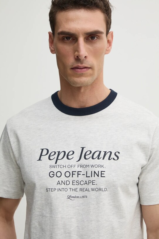 Футболка Pepe Jeans PETERSON серый PM509801