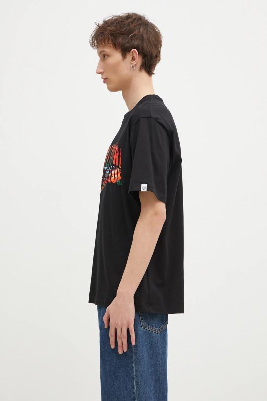 Хлопковая футболка Billionaire Boys Club Tropical Island Fill Arch Logo B24460 чёрный SS25