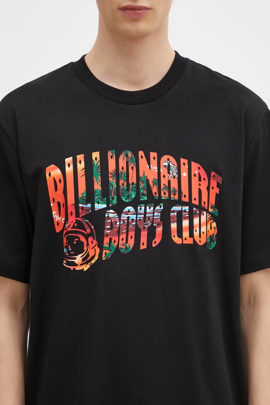 Бавовняна футболка Billionaire Boys Club Tropical Island Fill Arch Logo чорний B24460