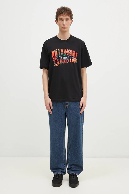 Бавовняна футболка Billionaire Boys Club Tropical Island Fill Arch Logo B24460 чорний