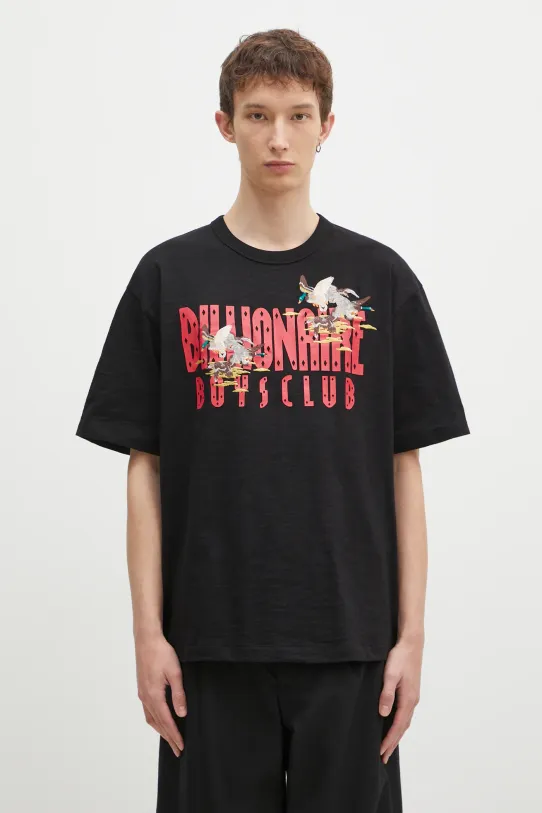 Bavlněné tričko Billionaire Boys Club Duck Embroidered relaxed černá B24464