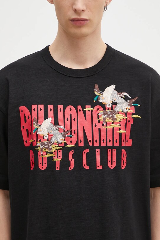 Хлопковая футболка Billionaire Boys Club Duck Embroidered чёрный B24464