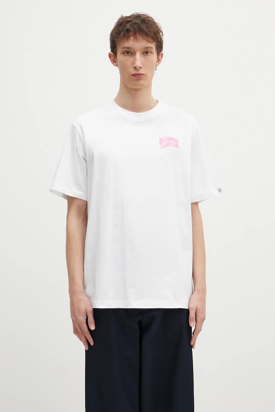 Billionaire Boys Club t-shirt bawełniany Small Arch Logo Highlight nadruk biały BC008