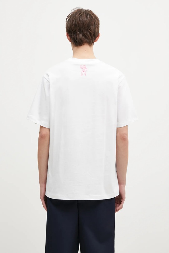 Abbigliamento Billionaire Boys Club t-shirt in cotone Small Arch Logo Highlight BC008 bianco