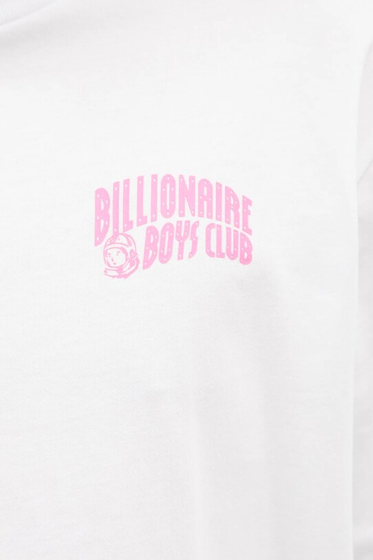 Bavlněné tričko Billionaire Boys Club Small Arch Logo Highlight bílá BC008