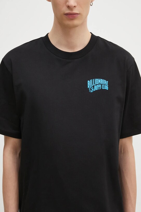 Billionaire Boys Club t-shirt bawełniany Small Arch Logo Highlight czarny BC008