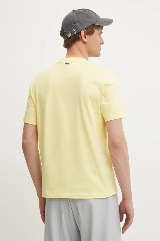Îmbrăcăminte Lacoste tricou din bumbac TH2733 galben