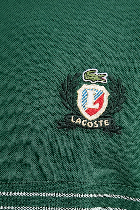Бавовняна футболка Lacoste TH0025 зелений