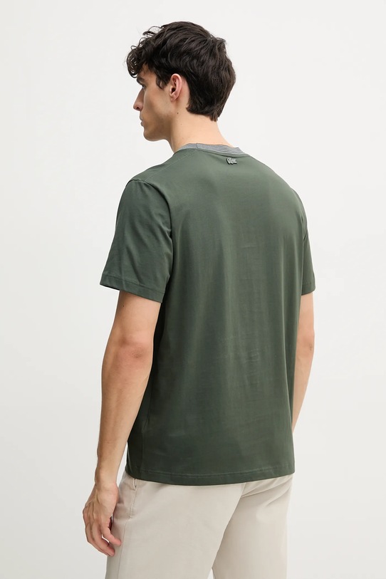 Oblečení Bavlněné tričko Lacoste TH0124 zelená