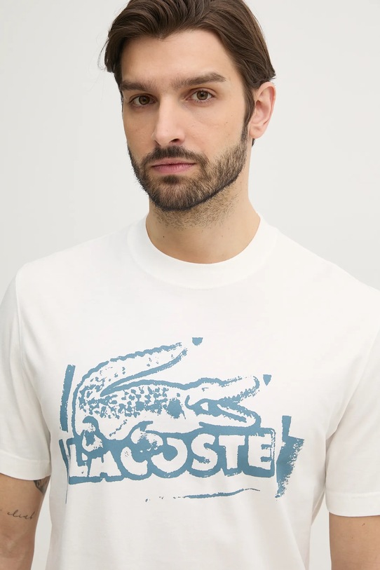 Lacoste t-shirt bawełniany biały TH0284