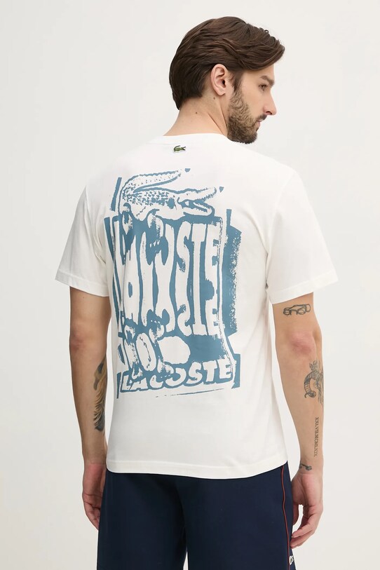 Abbigliamento Lacoste t-shirt in cotone TH0288 bianco