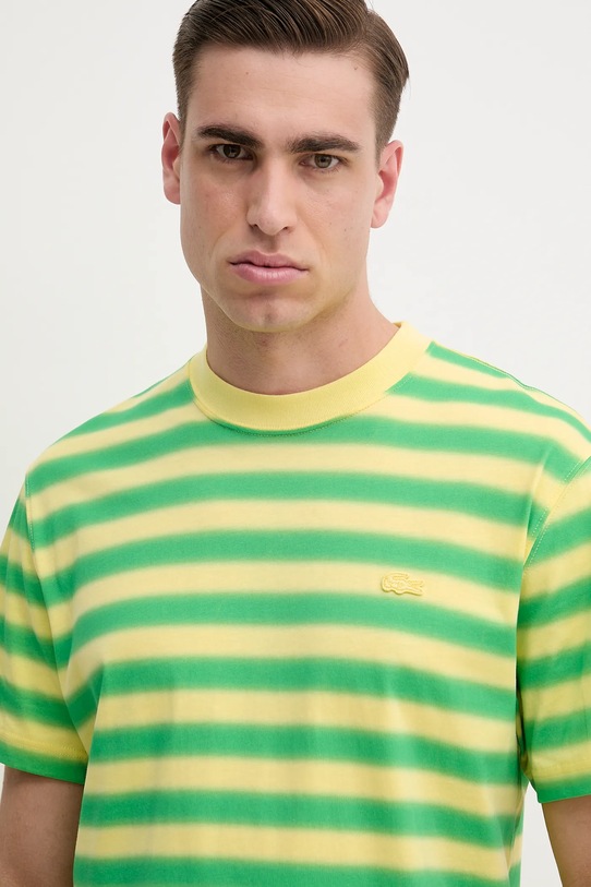 Bavlnené tričko Lacoste zelená TH0290