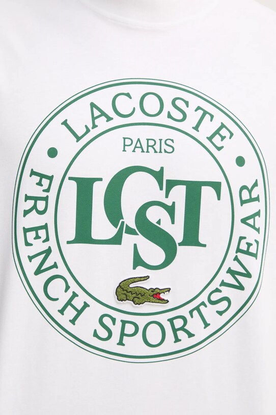 Бавовняна футболка Lacoste TH2753 бежевий