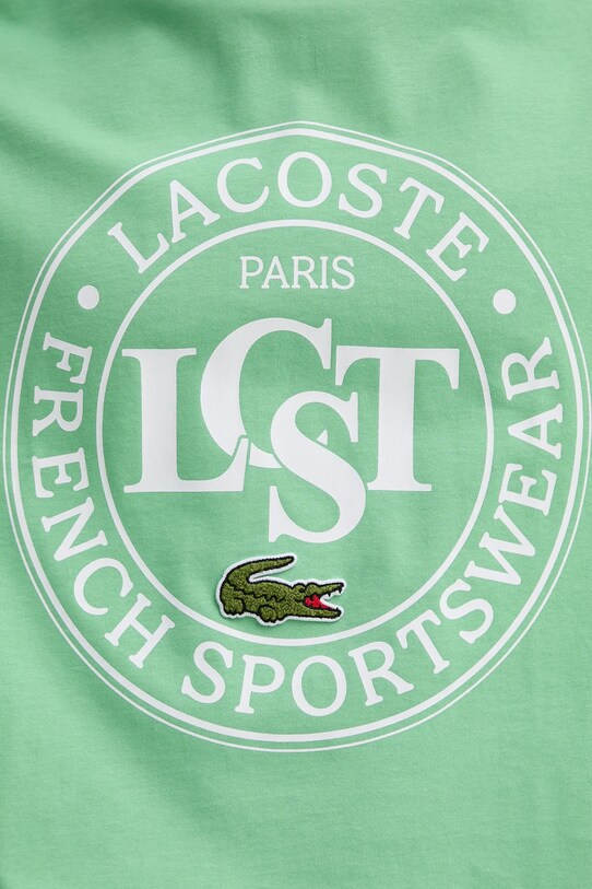 Бавовняна футболка Lacoste TH2753 зелений