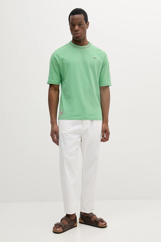 Lacoste t-shirt in cotone TH8757 verde SS25