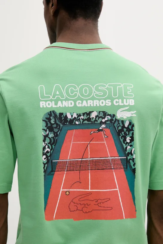 Lacoste t-shirt bawełniany TH8757 zielony