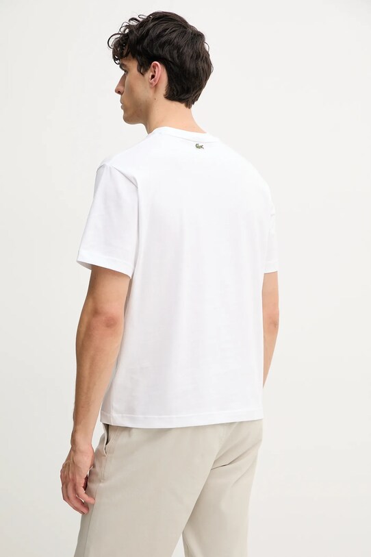 Ruházat Lacoste pamut póló TH9694 fehér