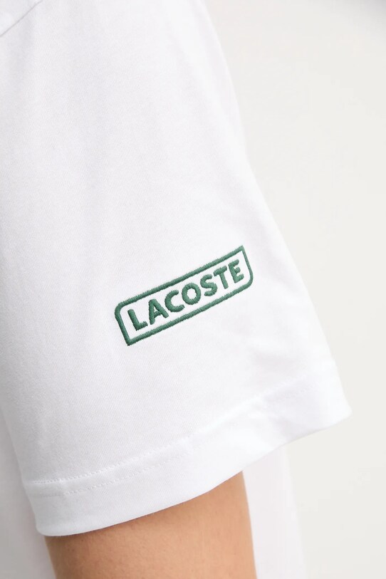 Хлопковая футболка Lacoste TH9694 белый