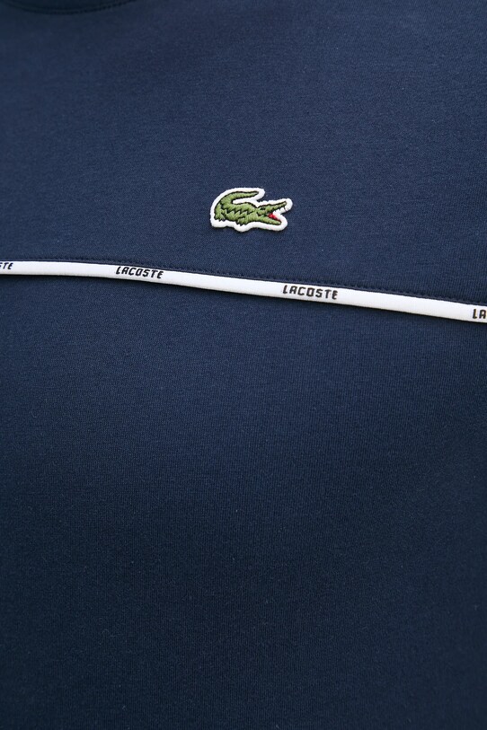 Бавовняна футболка Lacoste TH9842 темно-синій