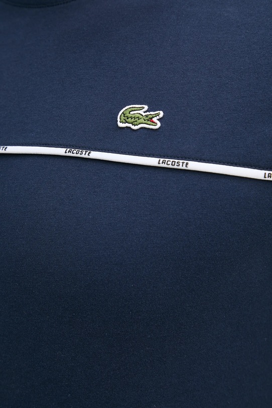 Bavlnené tričko Lacoste TH9842 tmavomodrá
