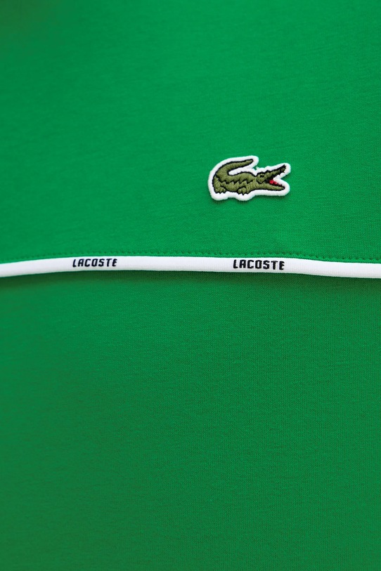 Bavlněné tričko Lacoste TH9842 zelená