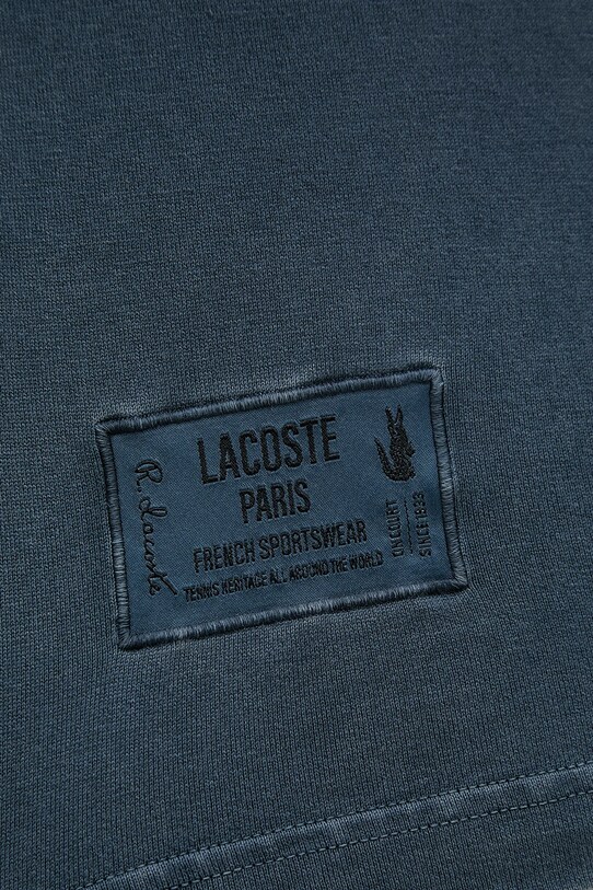 Bavlněné tričko Lacoste TH9894 modrá
