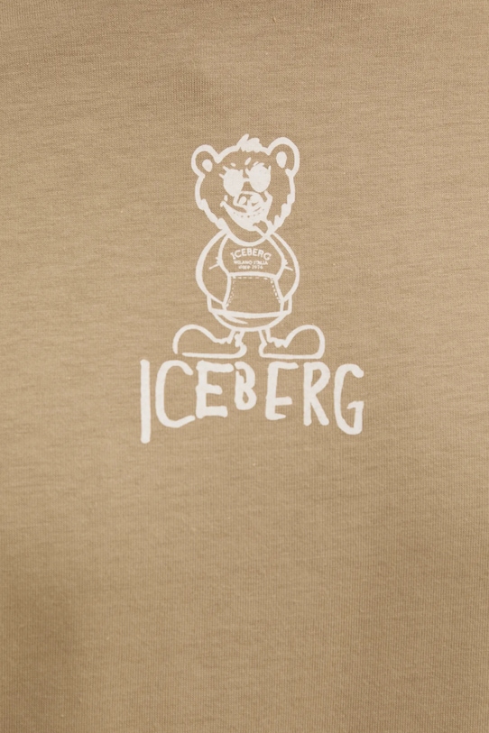 Бавовняна футболка Iceberg F018.6306 зелений