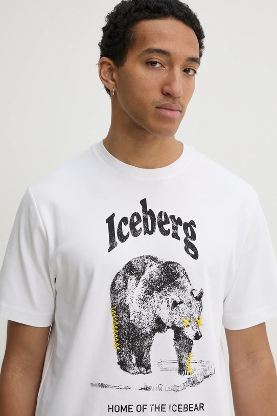 Бавовняна футболка Iceberg білий F025.6307