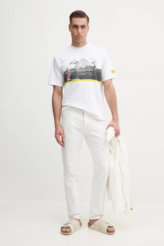 Iceberg tricou din bumbac F070.6327 alb SS25