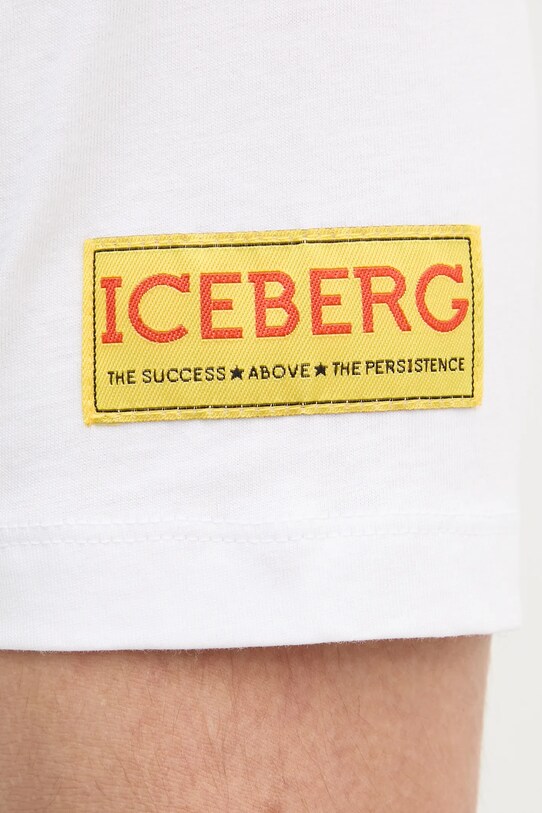 Iceberg tricou din bumbac F070.6327 alb