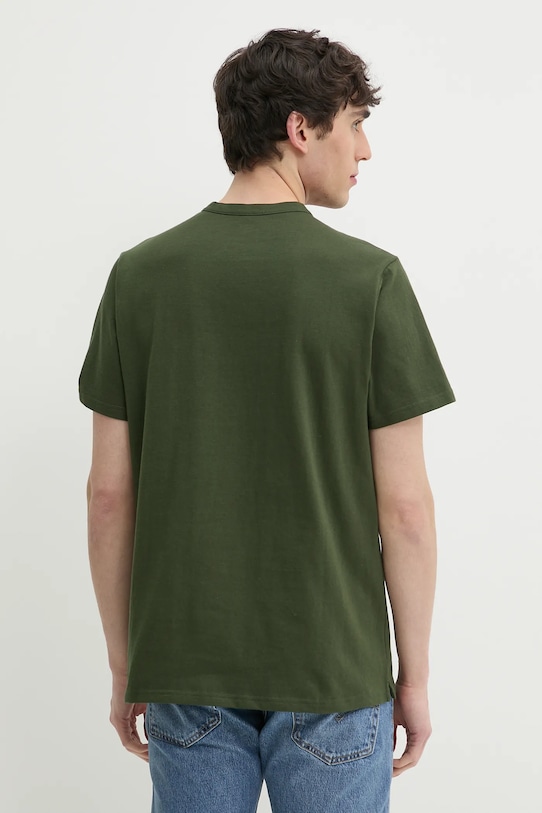 Oblečení Bavlněné tričko Levi's SS HM HENLEY A8602 zelená