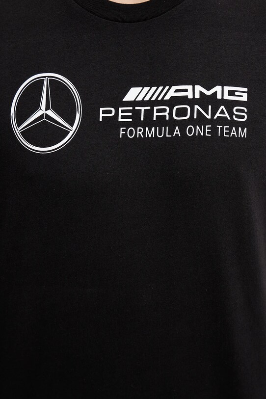 Bavlněné tričko adidas x Mercedes JV5434 černá
